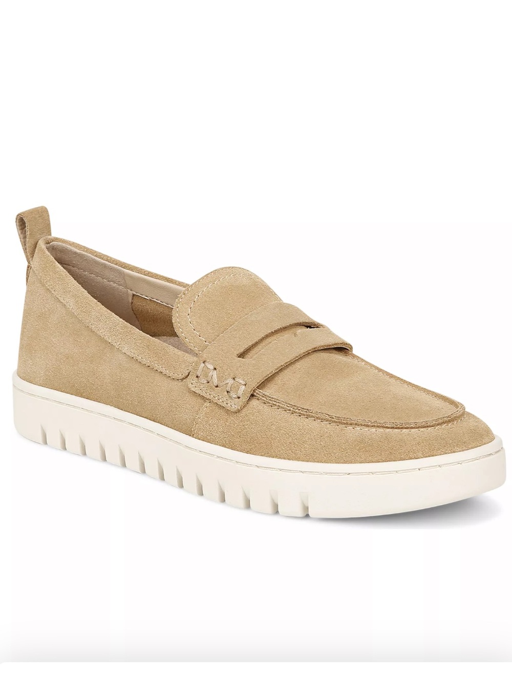 Vionic Uptown Sand Suede Penny Loafer - Size 10 - Picture 2 of 12